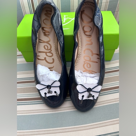 Sam Edelman Navy Ballet Flats - Picture 3 of 10